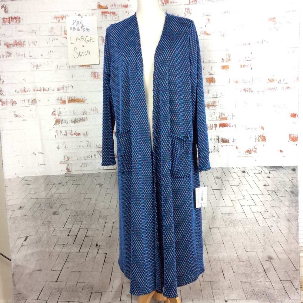 Lularoe Mermaid Sarah Cardigan Size Large NWT